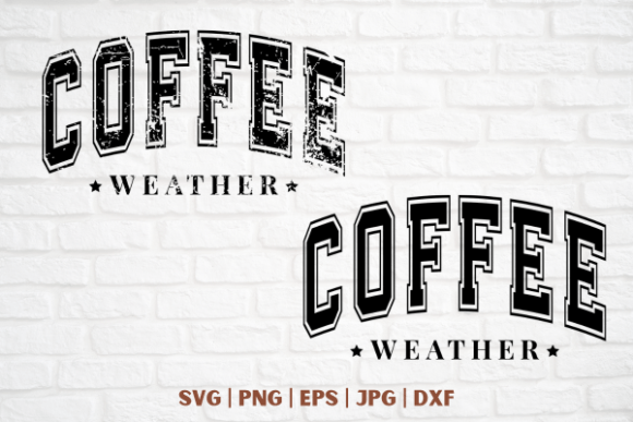 Coffee Weather Graphics for T-Shirt Designs
