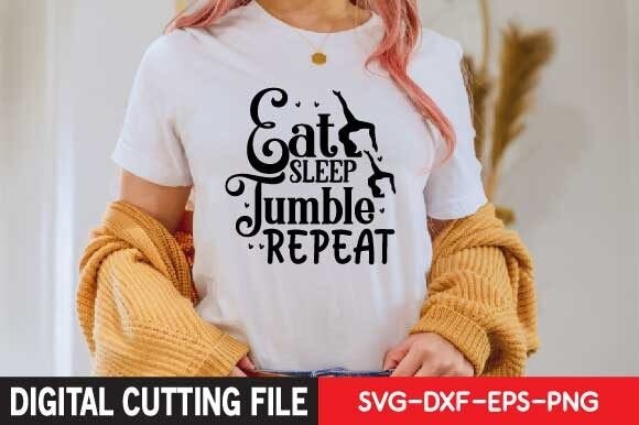 Eat Sleep Tumble Tumble Repeat Svg