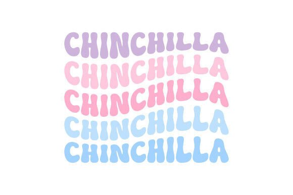 Retro Chinchilla SVG PNG Sublimation