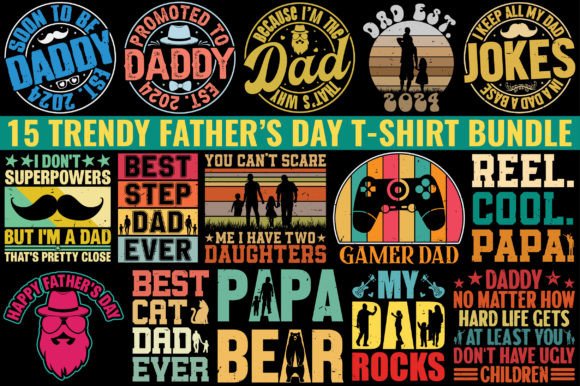 Retro Father’s Day T-Shirt Bundle
