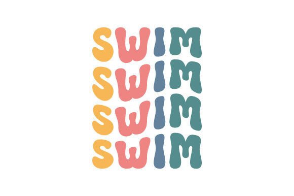 Retro Swim SVG PNG Sublimation