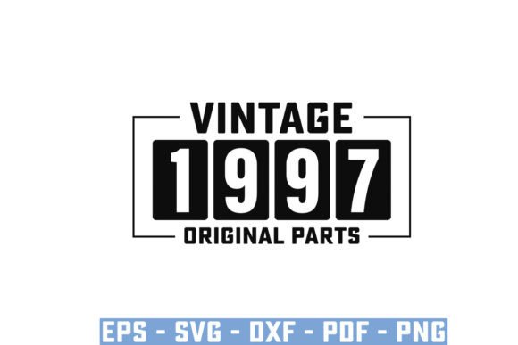 Vintage 1997 Original Parts Funny Svg